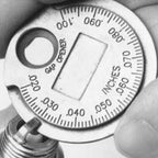 1pc Spark Plug Gap Gauge Tool Measurement Coin-Type 0.6-2.4mm Range Spark Plug Gage Gap Tool Feeler