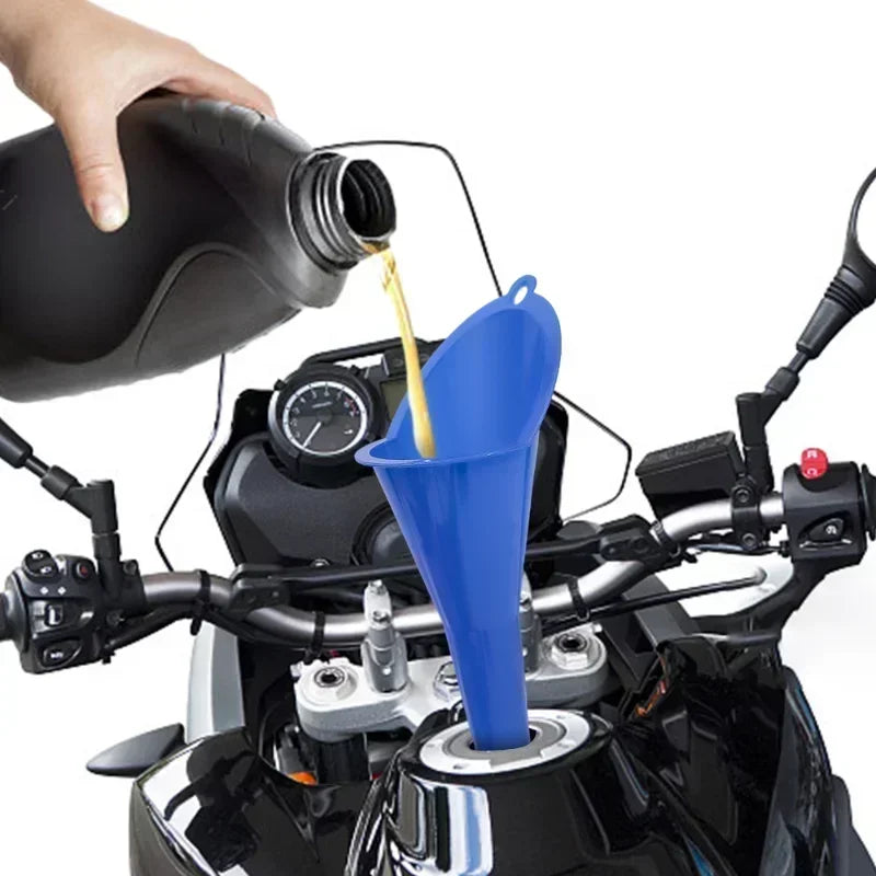 Car Long Stem Funnel Oil Fuel Filling Tools Anti-splash Plastic Oil Funnel Motorcycle Refueling Tools Auto Accessories Amagi