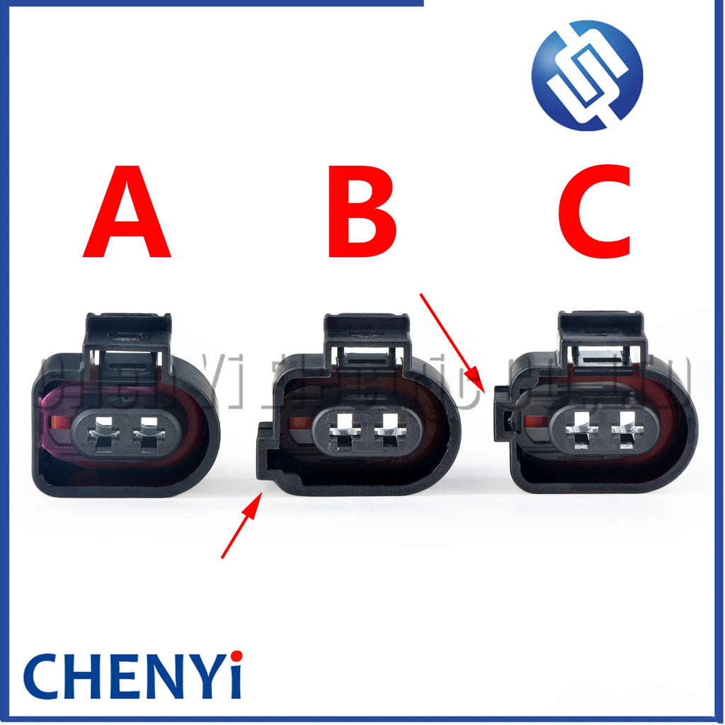 2 Pin auto Parking Brake Actuator connector solenoid valve plug 1J0973722 1J0973722A 6X0973722G 1717692-1 1717692-2