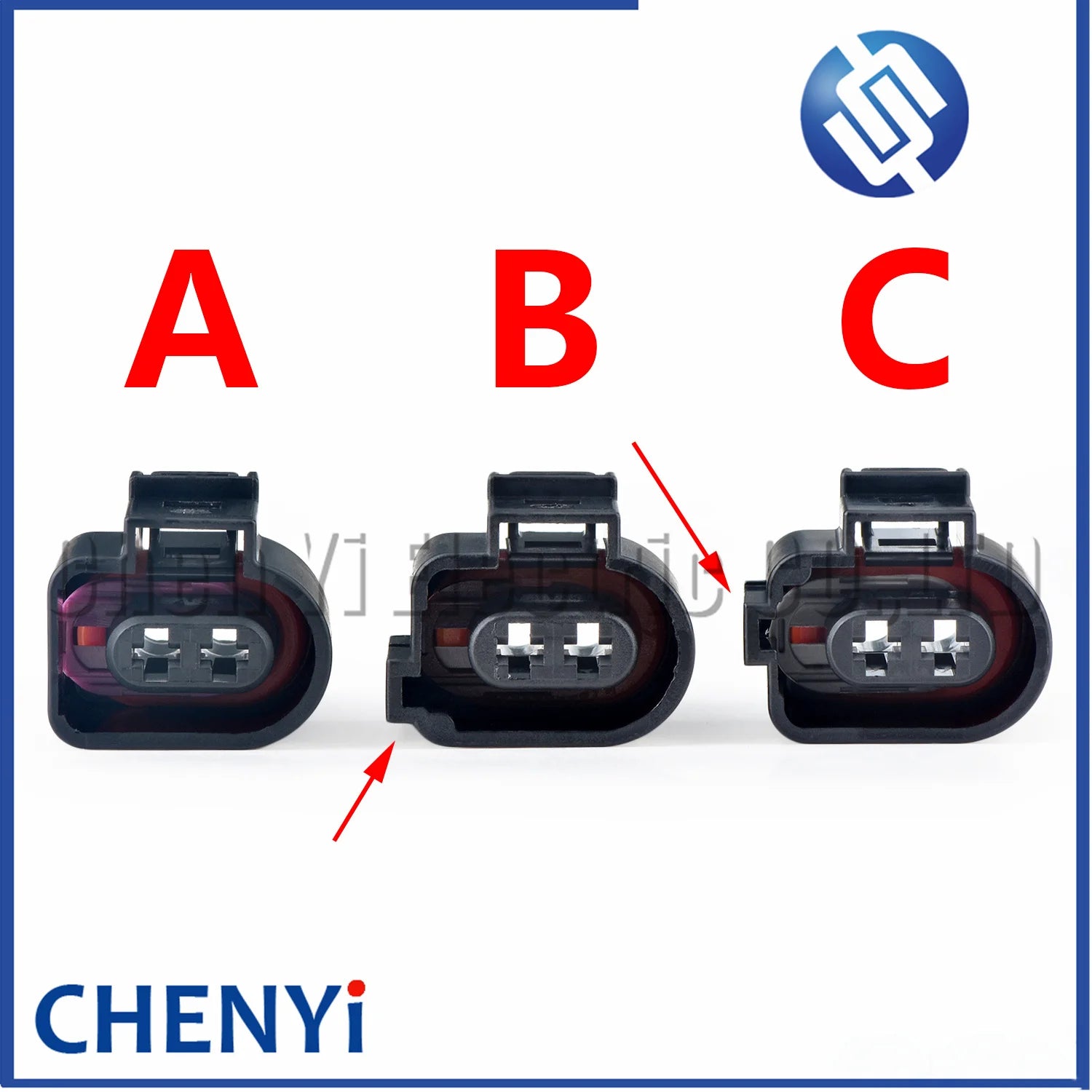 2 Pin auto Parking Brake Actuator connector solenoid valve plug 1J0973722 1J0973722A 6X0973722G 1717692-1 1717692-2