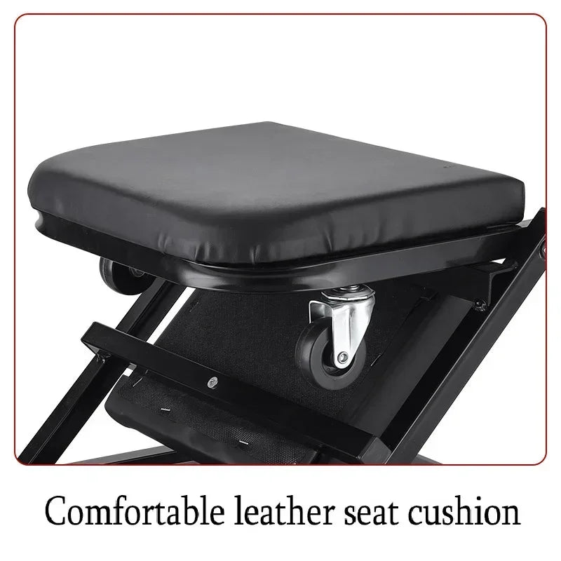 Foldable car repair lying board 40 inches Workshop Bench Wheels Roller Creeper Seat Roller Seat Amagi