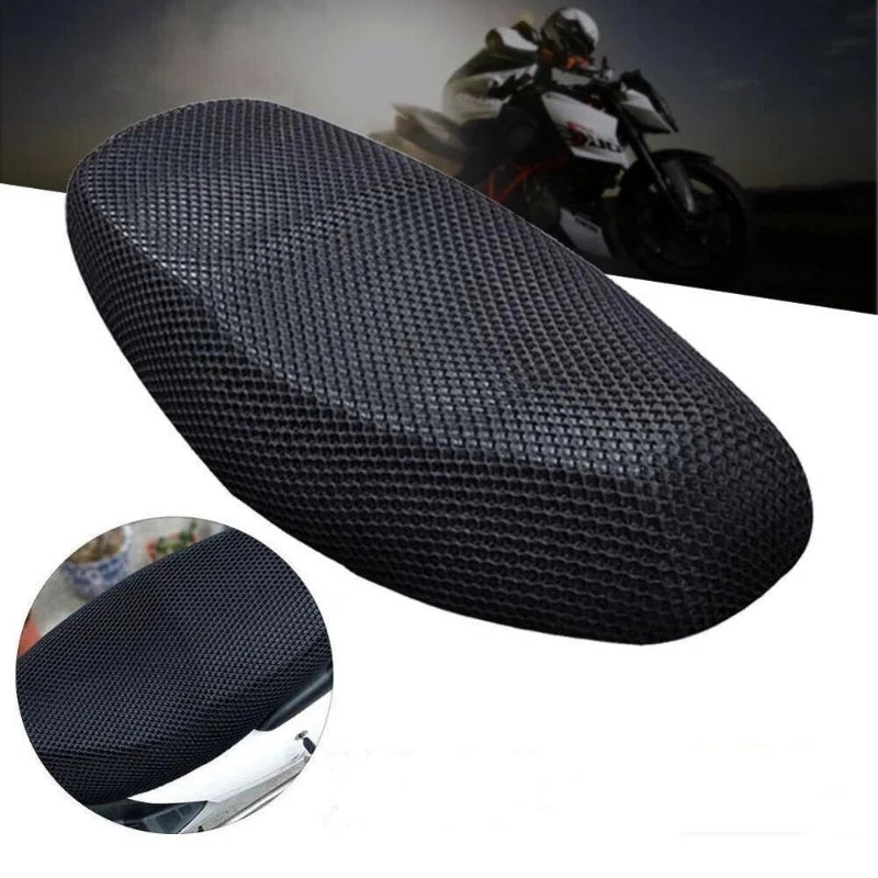 Motorcycle Electric Bike Seat Cover Summer Breathable 3D Mesh Fabric Anti-skid Pad Scooter Seat Covers Cushion Net Cover Tools
