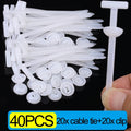 Nylon Zip Cable Tie Clips Cars Engine Guards Fenders Underbody Panels Fasteners Screw Replacement Self-locking Cable Accessories