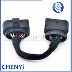 1Pcs 10P to 14P Conversion harness plug 1J0973737 1J0973835 For Halogen Headlamps convert Xenon Headlights adapter cable