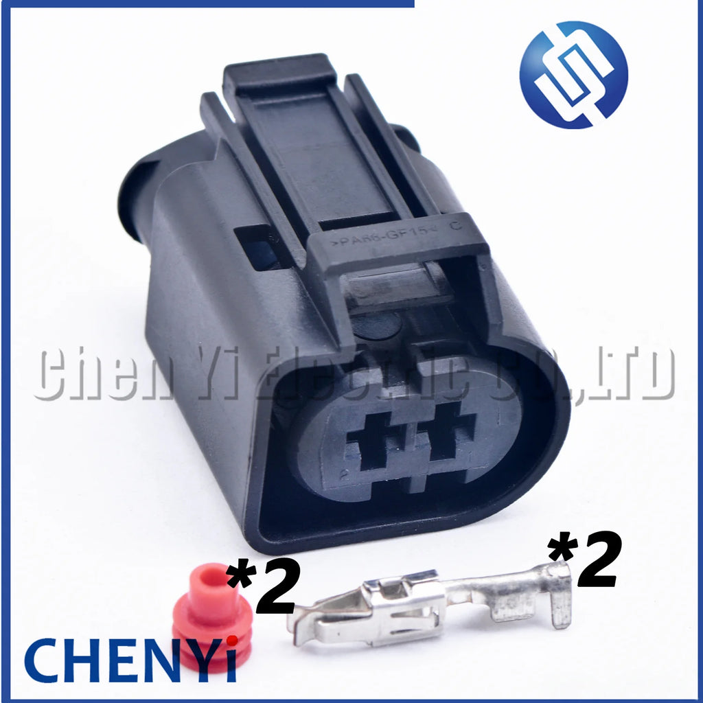 2 Pin female Automobile waterproof connector Car generator plug Oil pump Wire harness plug 1-967412-1