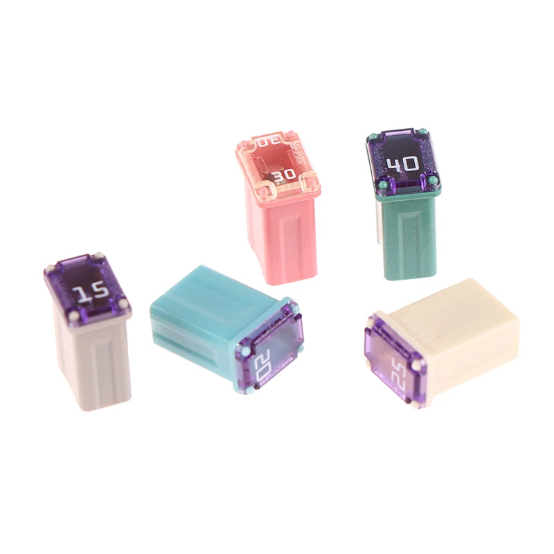 1Pcs Mini Square Fuse 15A 20A 25A 30A 40A PEC Automotive Car Fuse Tube Waterproof Fuse Box For Socket