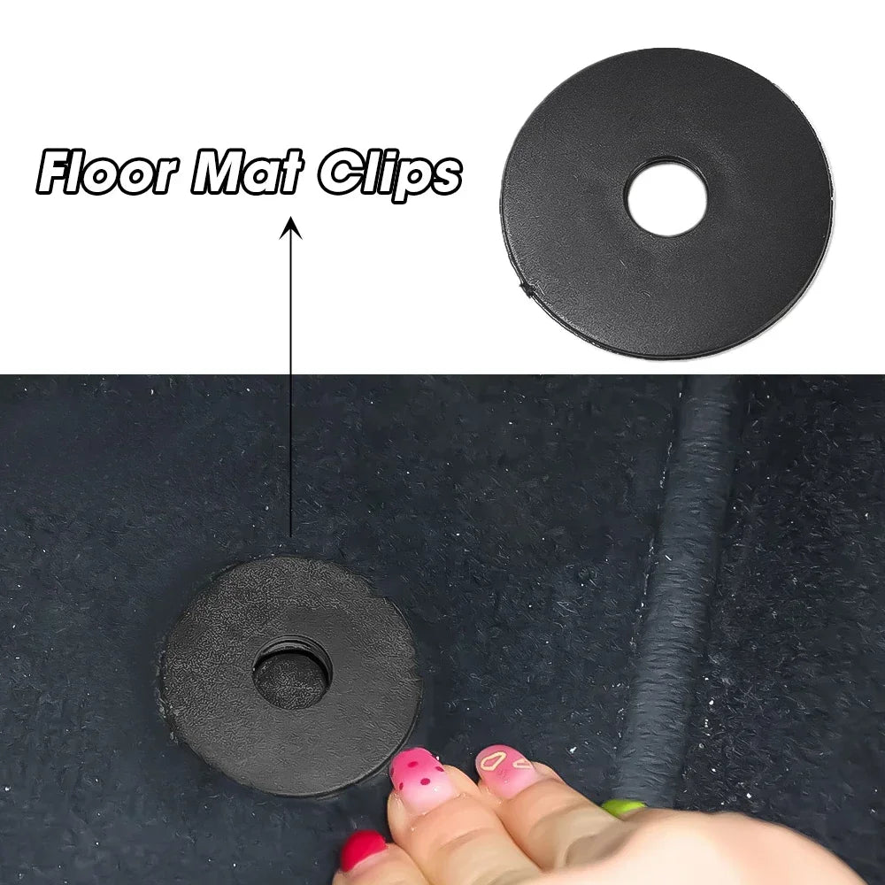 Car Carpet Floor Mat Clips Fastener Clamps for VW Passat Polo Golf Jetta Audi A1 A3 A4 A6 Skoda Octavia A5 A7 Seat Accessories