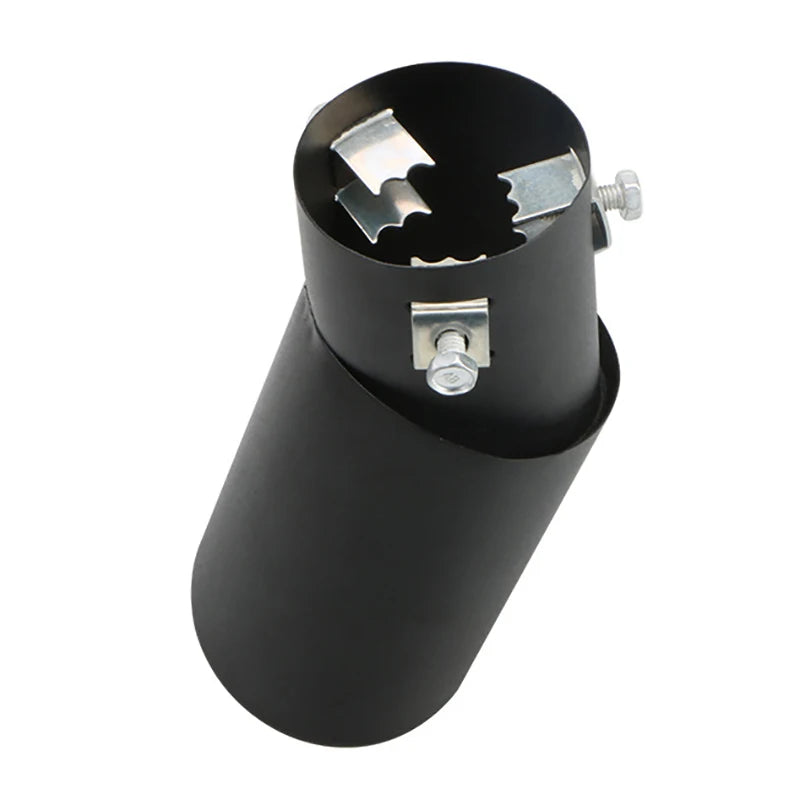 Universal Car Exhaust Tip Round Aluminum ALloy Muffler Tail Trim Rear Auto Exhaust Pipe Nozzle Silencer Pipe Inlet 63mm