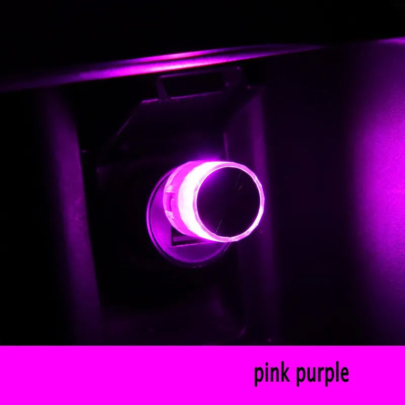 Car USB Ambient Light Mini LED Decorative Atmosphere Lamps for Auto Interior Environment Light Computer Portable Light Plug Play