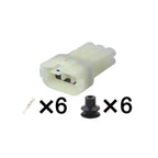 AMP 6Pin Connector Waterproof 2.2mm Male Female Connector Automotive Wiring Harness Cable Socket for Toyota 6189-6171 6180-6181