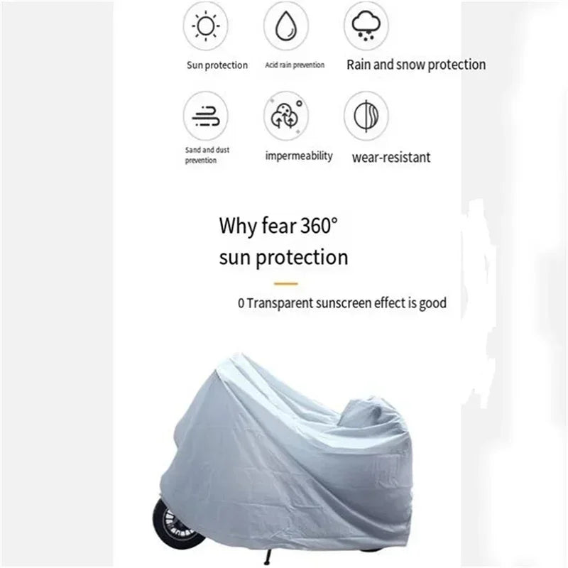 Electric Motorcycle Portable Cover, Rain and Sun Shade, Bicycle, Waterproof, Frost, Snow and Dust Cover Amagi