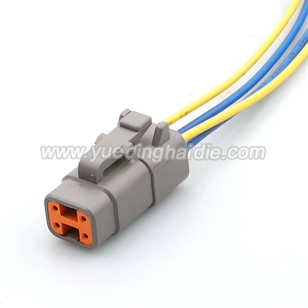 Deutsch 4Pin Connector DT 1mm Male Female Connectors Auto Wiring Harness Electrical Cable Plug DTM04-4P DTM06-4S