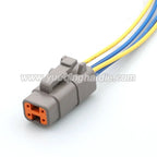 Deutsch 4Pin Connector DT 1mm Male Female Connectors Auto Wiring Harness Electrical Cable Plug DTM04-4P DTM06-4S