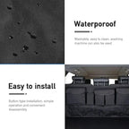 Car Trunk Organizer Rear Seat Back Storage Bag Net High Capacity Hanging Tidying Interior Pouch Auto Accessories Supplies Tools