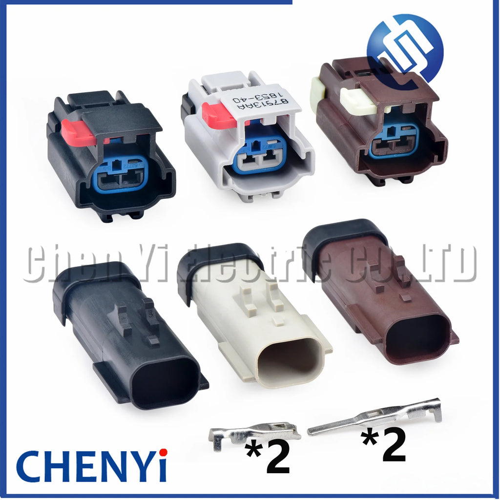 2 Pin automotive waterproof connector Air solenoid valve plug 54200207 54200261 54200206 For Cummins Jeep Lincoln Chrysler