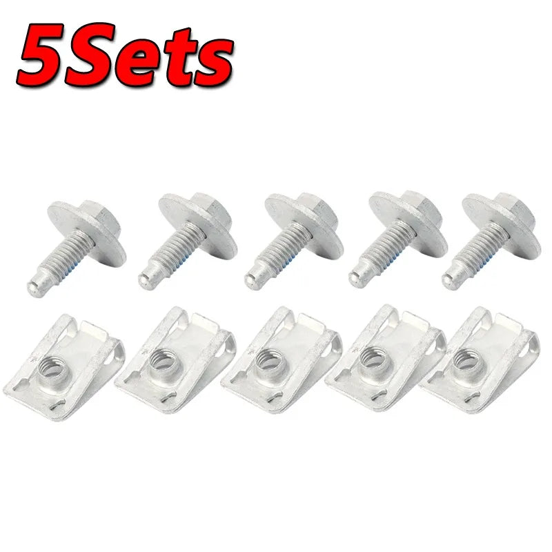 20Pcs High Quality Car Body Bolts Clip M6 Engine Covers Splash Shield Guard Bumper Fender Retainer Fastener Auto  Accessories