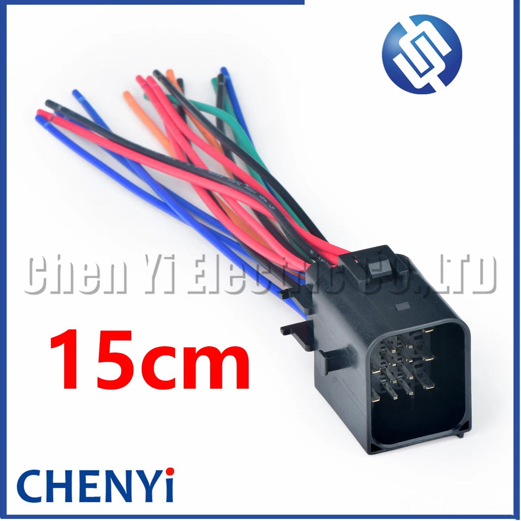 16 Pin Automotive waterproof connector Car Automotive headlight engine front bumper assembly harness Plug 1743350-2 1743354-2