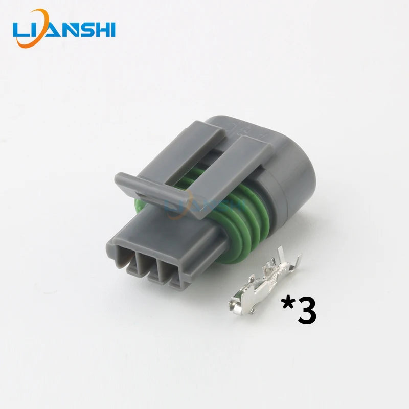 12162280 Automotive Sensor plug 3p ignition coil waterproof connector 3-hole sheath with terminal