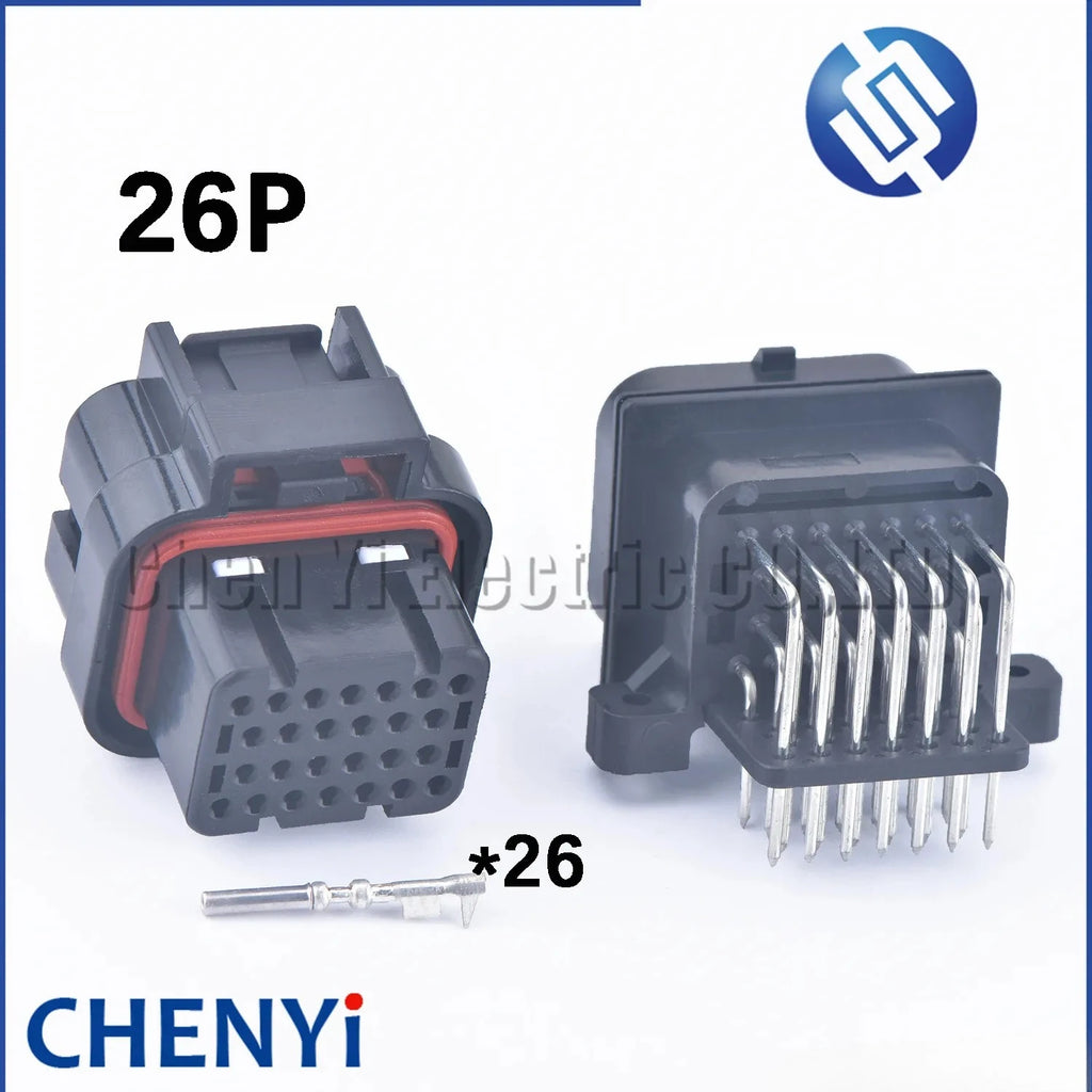 26 Pin Automotive Connector Electrical wire harness plug 6437288-4 3-1437290-8 For PCB ECU