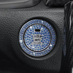 Car Bling One-Click Start Stop Engine Ignition Ring Sticker Crystal Rhinestone Circle Decor Accessories amagi