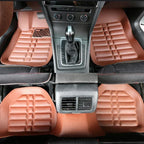 NEW Luxury Leather Car Floor Mats For Universality Foot Coche Accessories Carpets Waterproof Anti Dirty Amagi