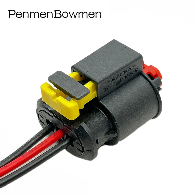 1 Set 3 Pin Fuel Diesel Injector Ignition Coil Sealed Electrical Cable Connectors Female Wire Harness Plug 284425-1 284426-1