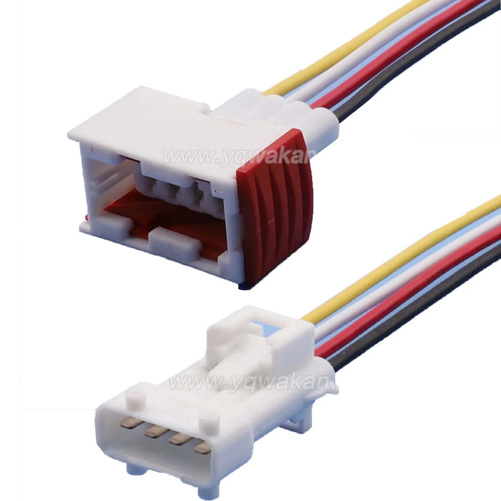 AMP 4 Pin Waterproof Auto Wire Male Female Connectors Car Electrical White Plug Tyco Wiring Harness 5-965261-1 963208-1 144998-5
