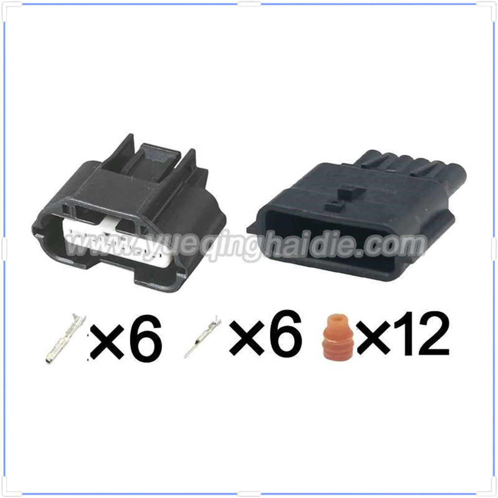 6 Pin Connector 0.6mm Male Female Connector Auto Wire Harness Cable Socket for Nissan 7283-8850-30 7282-8850-30 350Z R35 GT-R V3