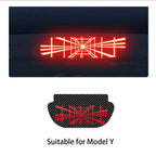 For Tesla Model 3 Highland Car High Mounted Taillight Brake Lamp Car Brake Projection Board PVC Tail Light Emblem Stickers Amagi