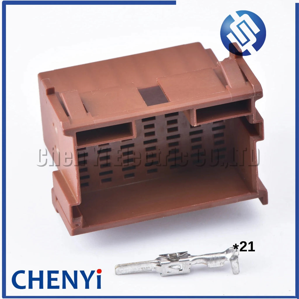 21 Pin Car Brown Connector Male Female Quick Connector Car Harness Connector Plug 8-968975-1 1-967630 With Pins