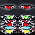 3D Reflective Eyes Stickers for Motorcycle Scooter Windshield Auto Decorative Night Light Safety Front Car Stickers Waterproof