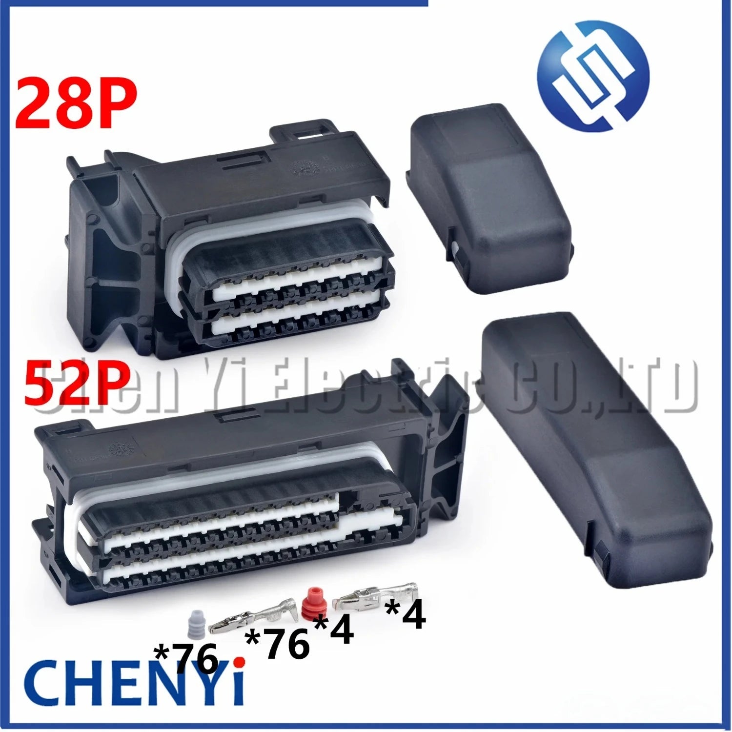 28/52 Pin Automotive ECU connector Engine computer board plug 03C906014 03C906057 0261S07377 1J0906379B 1J0906380B