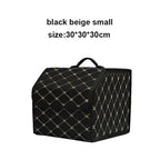 Car Trunk Organizer Box Large Capacity Auto Multiuse Storage Bag Stowing Tidying Leather Folding For Emergency Storage Box Amagi