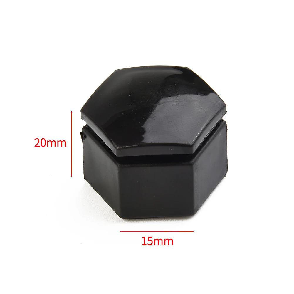 20x22mm Black Wheel Nut Bolt Covers ABS Cap For Range Rover For Vauxhal Protective Bolt Rims Cap Bolt Car Accessories