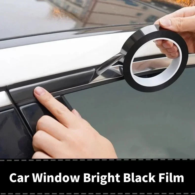PVC Car Edge Protector Sticker Universal Fit for Automotive Window Trim and Side Molding DIY Bodywork Decoration Black Line Tape