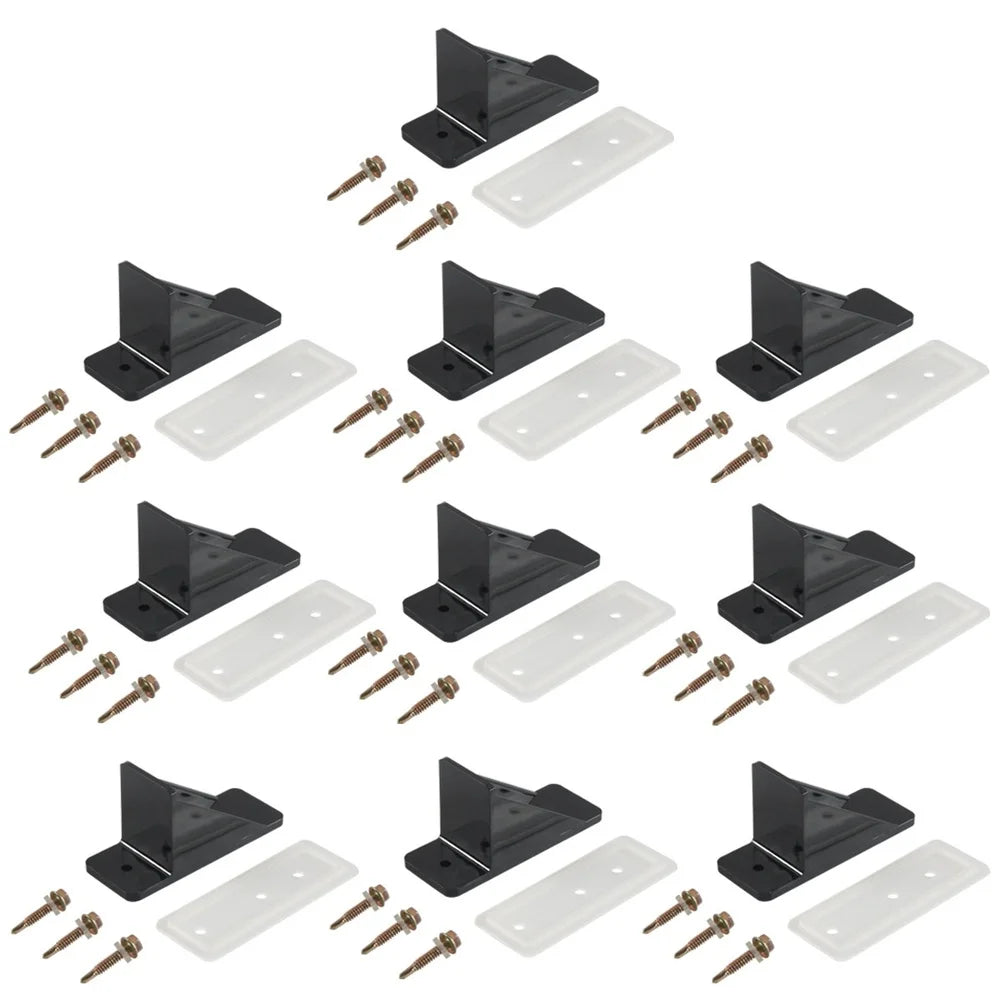 10 Pcs Compatible  Snow Guard For Metal Roof With  Foot Pads And Screws Including  Sealing Gaskets Easy Install  Secure Screws