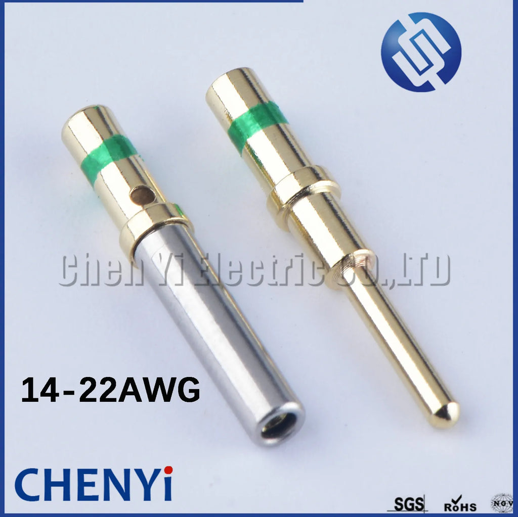 Deutsch DT 1.5mm Series Pin 0460-215-1631 0462-209-1631 Gold Plated Stainless Steel 14-20AWG Crimp Solid Female male Terminal