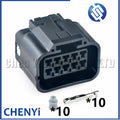 10 Pin Automotive waterproof connector harness plug 6189-0767 For Hitachi excavator 4HK1 6HK1 EGR Solenoid Valve