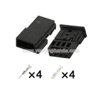 4-Pin Connectors Unsealed 0.6mm Male Female Connectors Auto AC Assembly Cable Plug for BMW 0-1452576-1 968813-1