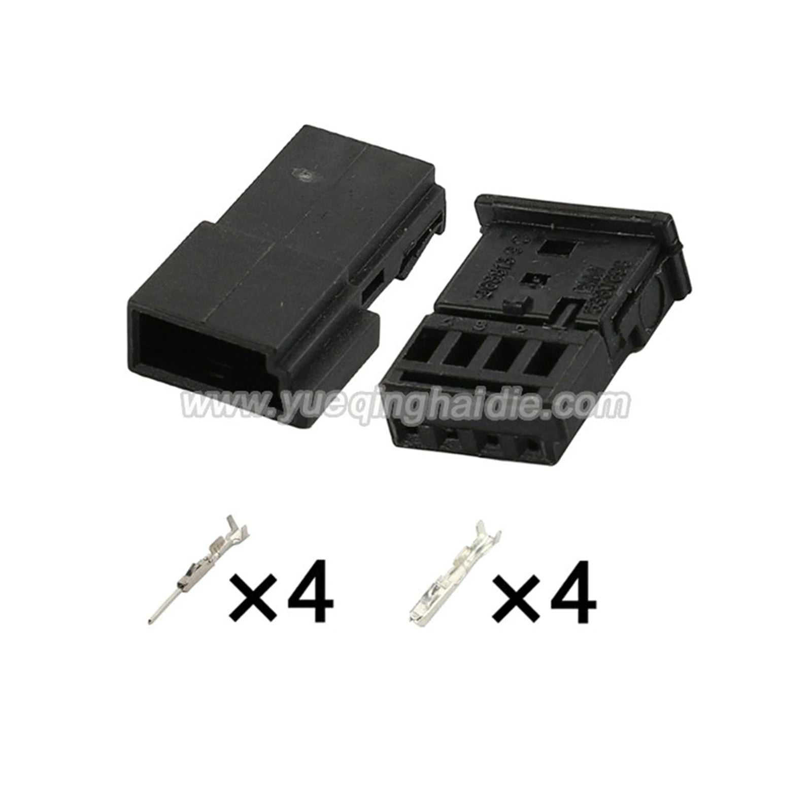4-Pin Connectors Unsealed 0.6mm Male Female Connectors Auto AC Assembly Cable Plug for BMW 0-1452576-1 968813-1