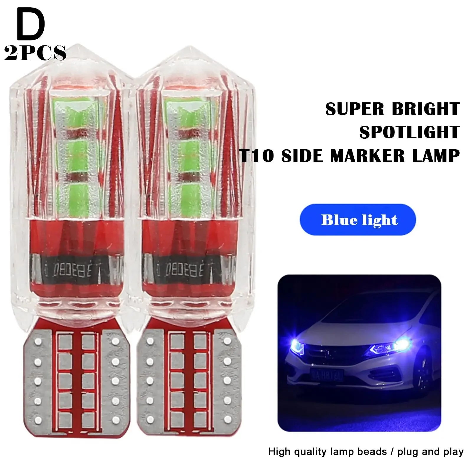 1pc Universal Car Replaceable T10 Running Lights Width Lamp Car License Plate Light Headlight Bulbs Car Light Accessories Amagi