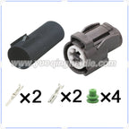 2-Pin Connector 2mm Male and Female Connectors Automotive Oil Pressure Terminal Motorcycle Wiring Harness Cable Plug 6189-0156