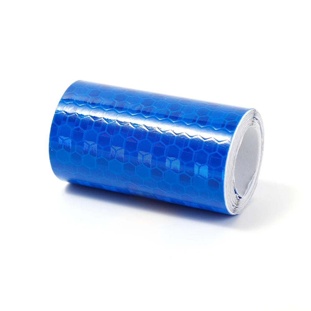 Car Reflective Tape Safety Warning Car Decor Sticker Reflector Anti-collision Strip Protective Tape Strip Film Auto Moto Sticker