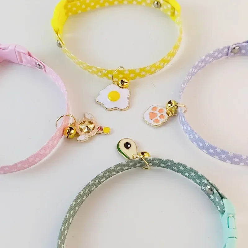 Pet Collar Candy Color Avocado Pendant Cat and Dog Safety Necklace Amagi