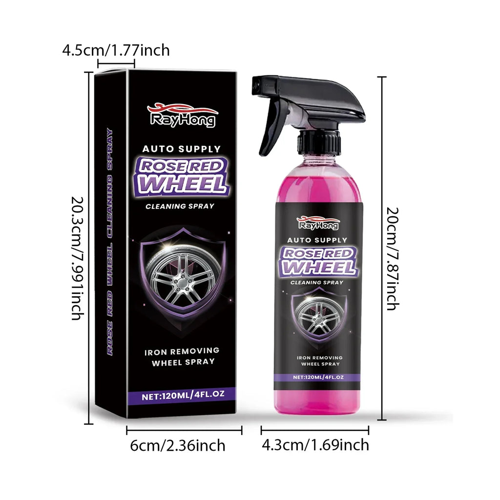 120ml Car Wheel&Tire Cleaner Brake Dust Grime Dirt Remover Alloy Rim Cleaner For Cars/Trucks/Suvs - Non-Corrosive Formula Amagi