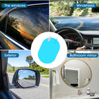 Car Rearview Mirror Film Auto Window Glass Anti-Fog Anti-Reflection Sticker Rainproof Waterproof Film Automotive Accessories