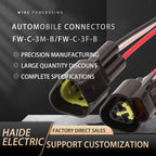 3 PIN 2.3mm Furukawa Black Auto Male Female Car Waterproof Connector Wire Harness Switch plug FW-C-3M-B FW-C-3F-B