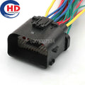34 Pin Connector  Waterproof  Series Male Connector Cable Plug Motorcycle Electrical Harnesses Wiring Harness 1438842-1