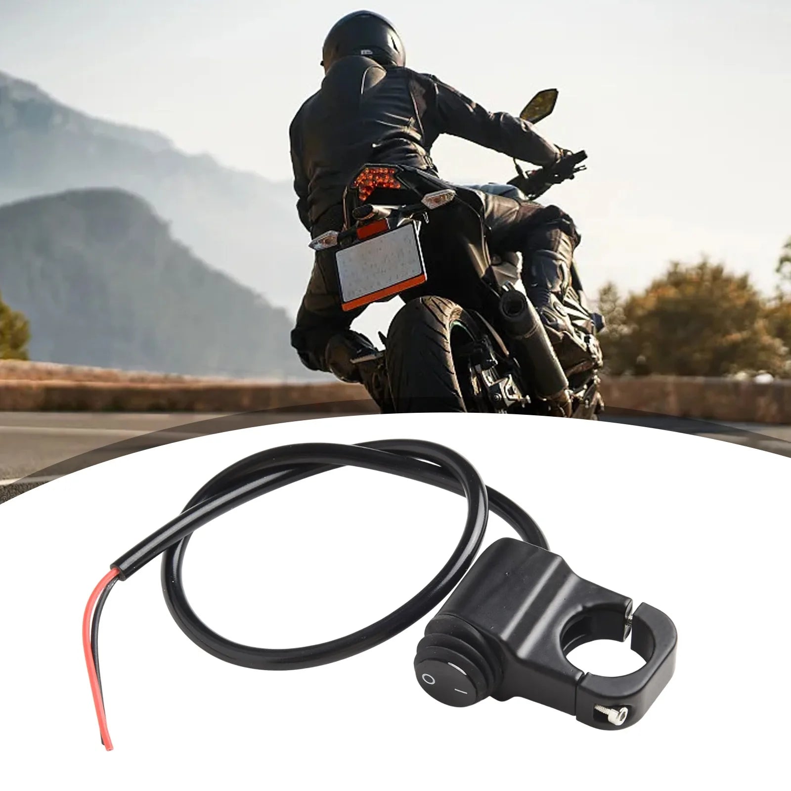 Waterproof Motorbike Fog Spotlight Switch Motorcycle Handlebar Headlight Fog Light On Off Switch Signals Light Control Button