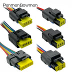 1 Set 2 3 4 5 6 Pin Car Turn Light Lamp Electrical Cable Connectors Female Mal Wire Harness Plug for Renault Peugeot Citroen